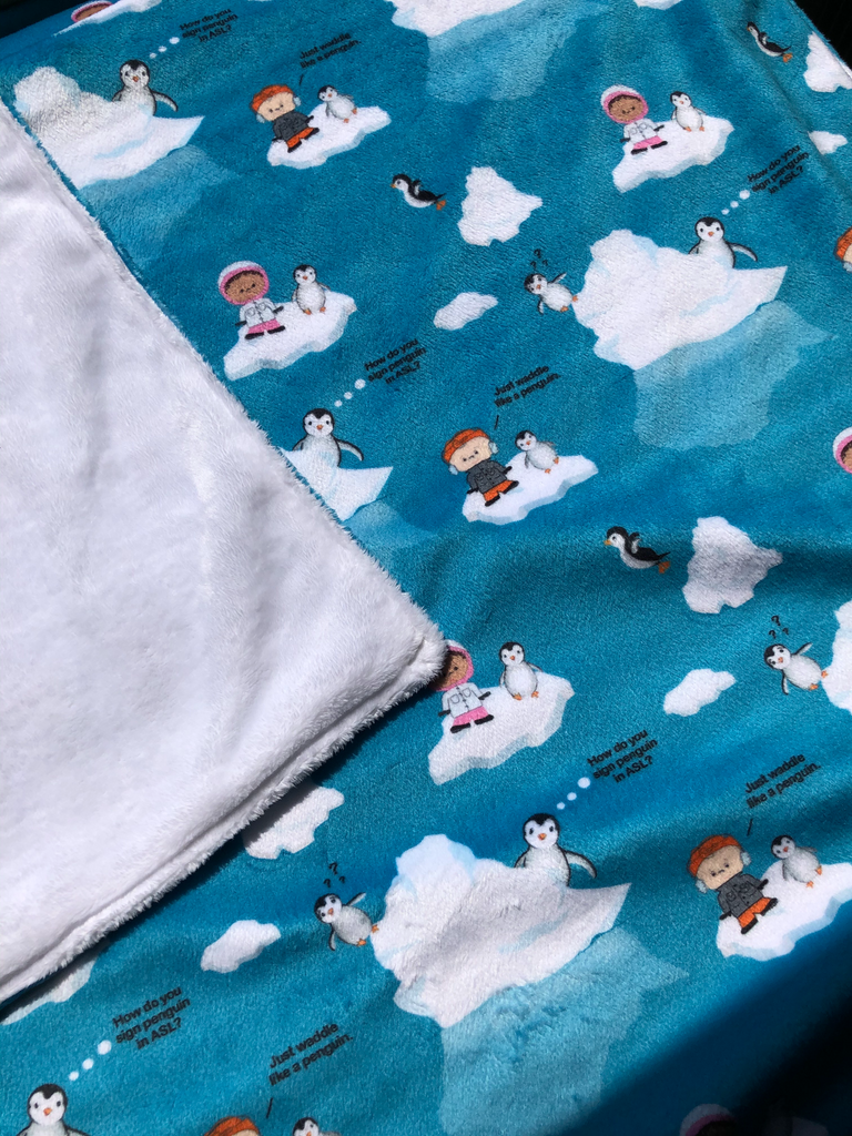 ASL Baby Blanket - How to sign Penguin in ASL