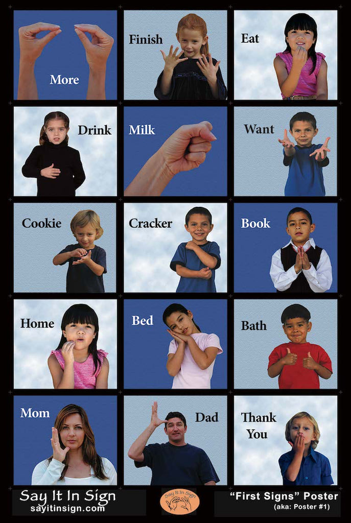 First Signs Poster - ASL Lenticular Poster