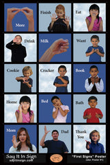 First Signs Poster - ASL Lenticular Poster