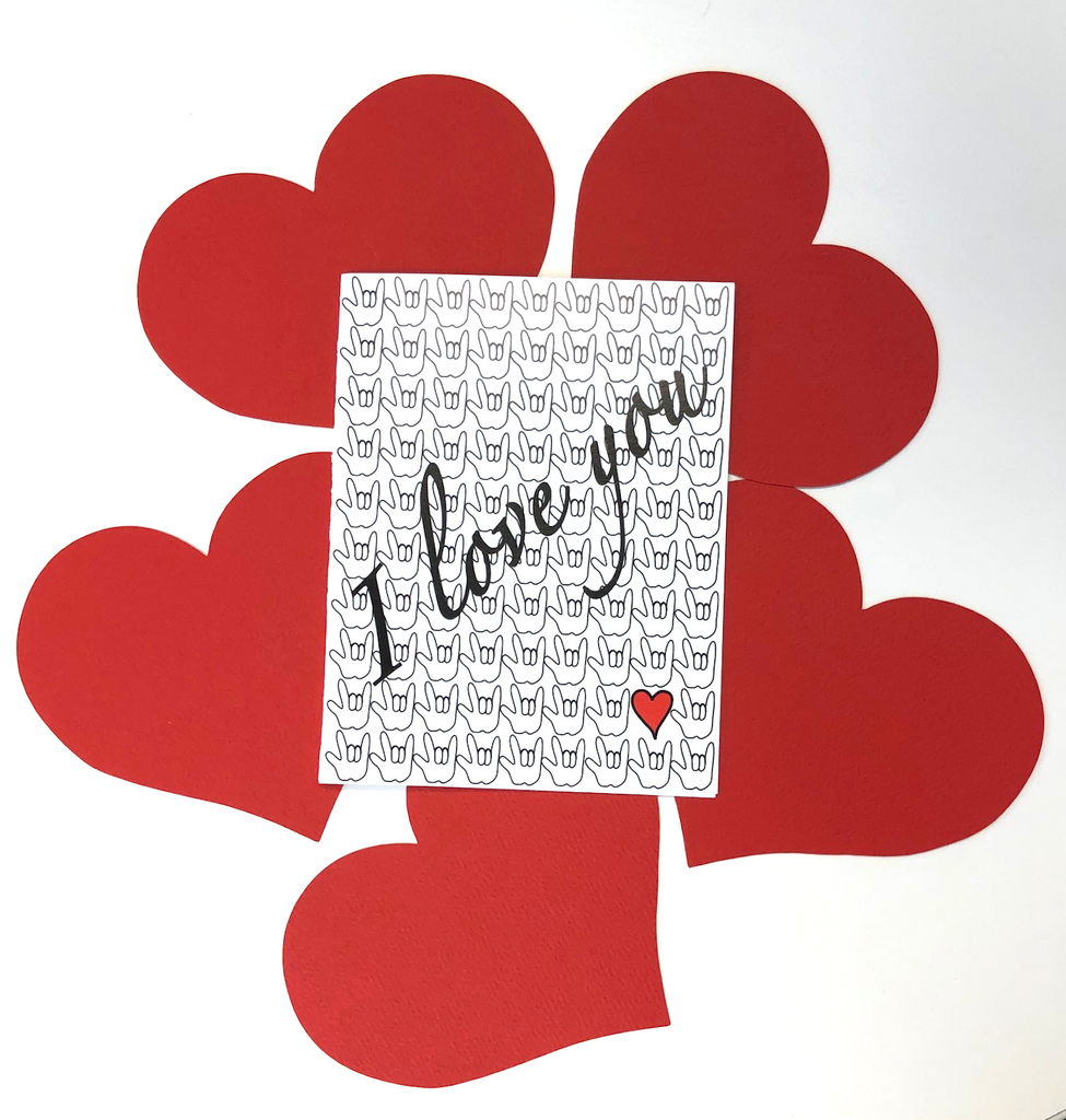 I Love You greeting card