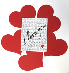 I Love You greeting card