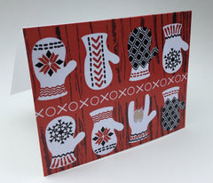 Scandinavian ASL ILY Mitten greeting card