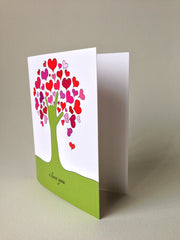 I Love You - tree - greeting card