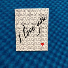 I Love You greeting card