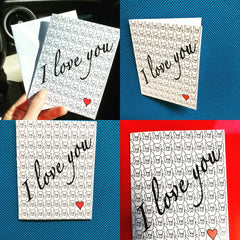 I Love You greeting card