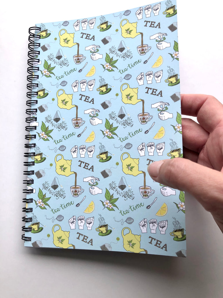 ASL Tea Spiral notebook