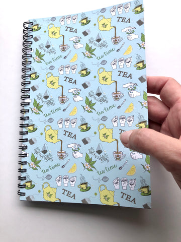 ASL Tea Spiral notebook