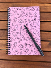 ASL FlowerHands Spiral notebook