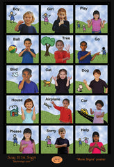 First Signs Poster - ASL Lenticular Poster