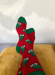 ASL Christmas "I Love You" socks, ASL socks, ASL gift