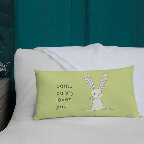 Some Bunny Loves You ASL Pillow