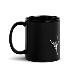 Skeleton ILY - Black Glossy Mug
