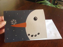 ASL ILY Snowflake and Snowman card