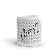 ASL I Love You Heart Mug