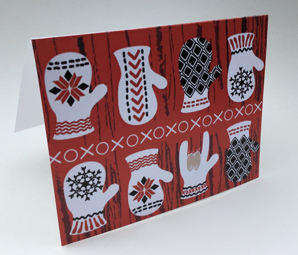Scandinavian ASL ILY Mittens greeting card – Say It In Sign