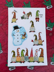 Stickers - ASL Christmas and Gnome sheets