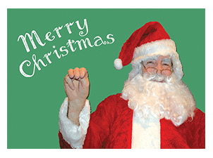 ASL Merry Christmas greeting card ( 1 card or 6 or 12 cards)