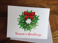 ASL "I Love You" Season's Greetings Wreath card