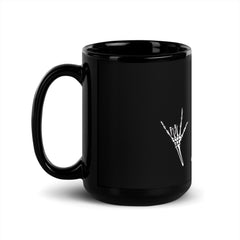 Skeleton ILY - Black Glossy Mug