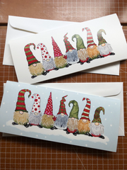 Gnome signs "I Love you" in ASL Holiday Greeting Card