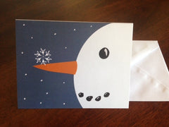 ASL ILY Snowflake and Snowman card